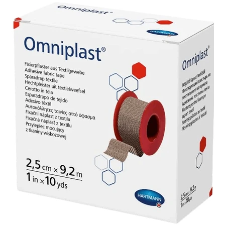 Пластир фіксуючий Omniplast 2,5 см х 9,2 м, котушка: ціни та характеристики