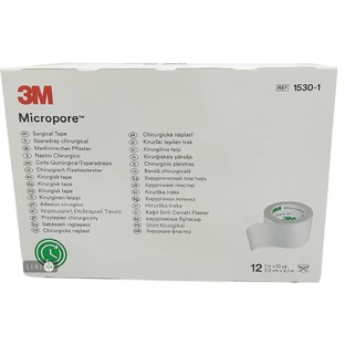 Пластир медичний Micropore хірургічний на нетканій основі білий 2.5 см х 9.1 м 12 шт