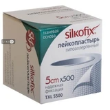 Пластыри медицинские фиксирующие silkofix 5 см х 500 см, гипоаллерг., на ткан. осн.