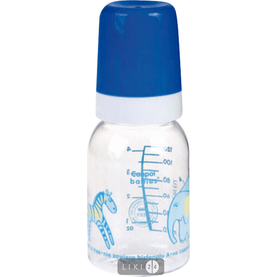 Пляшка для годування Canpol Babies з малюнком Bra Free 120 мл 11/850: ціни та характеристики