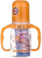Пляшка пластикова Baby-Nova Декор з ручкою 125 мл 46003