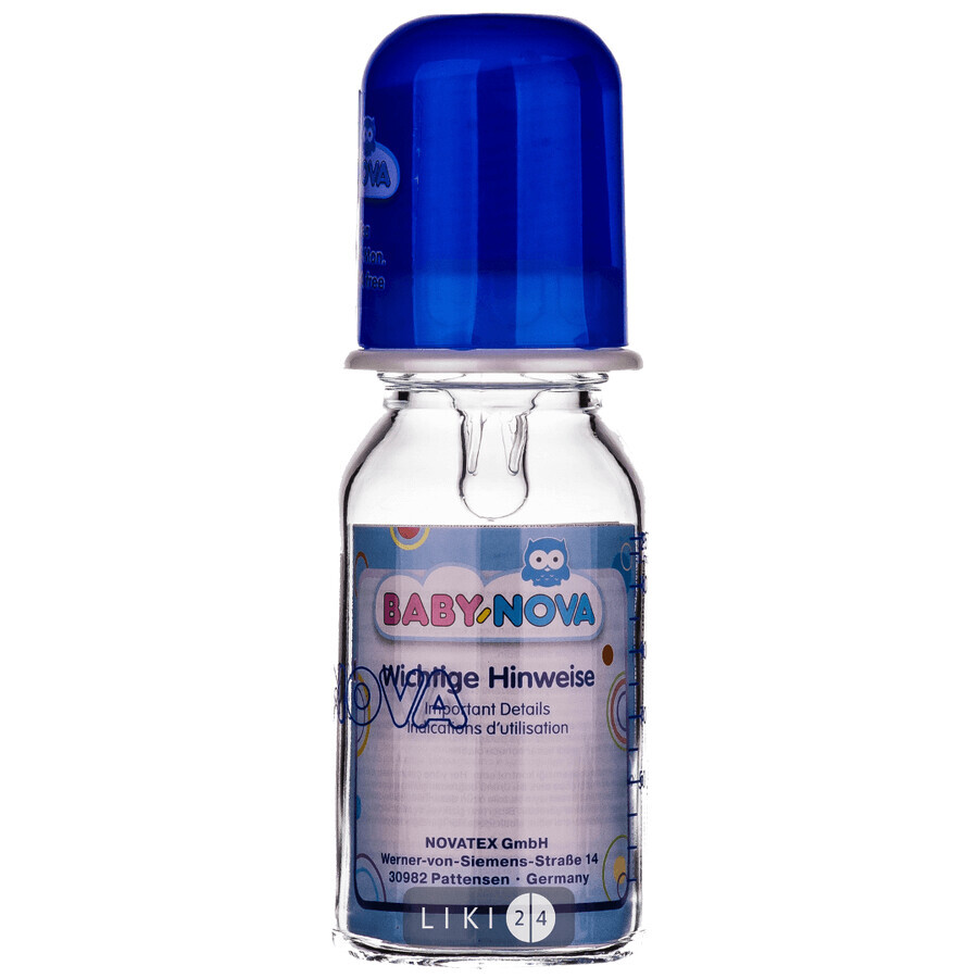 Пляшка скляна Baby-Nova 125 мл: ціни та характеристики
