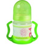 Пляшечка пластикова Baby-Nova Декор, 150 мл, широке горлишко, з ручками: ціни та характеристики