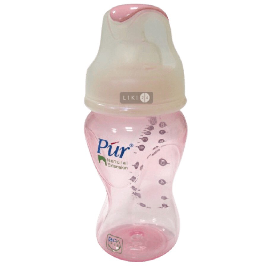 Бутылочка антиколиковая Pur + соска 250 мл: цены и характеристики