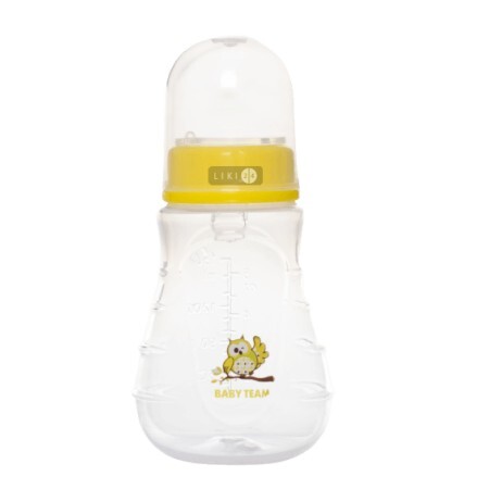 Пляшка для годування Baby Team з силіконовою соскою 0+ 150 мл 1405
