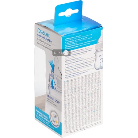 Пляшка антиколькова Canpol Babies EasyStart Newborn беж з широким отвором 120 мл 35/216: ціни та характеристики