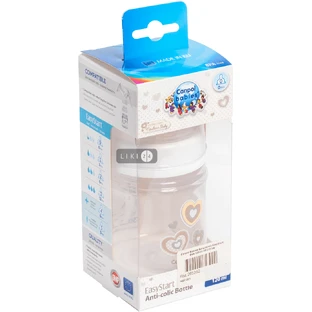 Пляшка антиколькова Canpol Babies EasyStart Newborn беж з широким отвором 120 мл 35/216