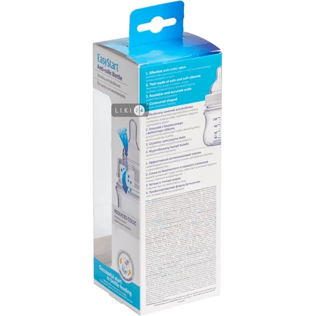 Пляшка антиколькова Canpol Babies EasyStart Newborn Baby з широким отвором 240 мл 35/217: ціни та характеристики