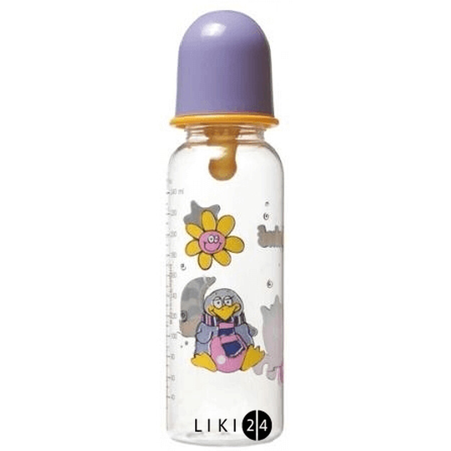 Пляшка пластикова Dydus декоративна з ручками з силіконовою соскою SB3 B220/S 250 мл: ціни та характеристики