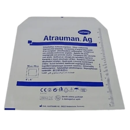 Повязка атравматическая мазевая Atrauman Ag 10см х 10см, стерильная, 1 шт.: цены и характеристики