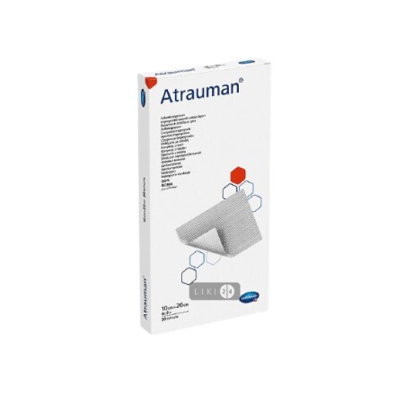 Повязка Atrauman 10 см х 20 см атравматическая из нетканого материала, стерильная №30
