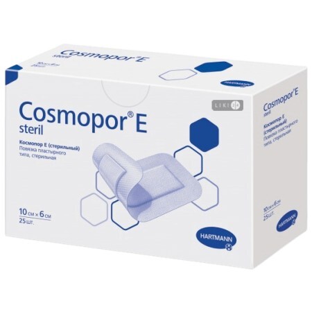 Пов'язка пластирна Cosmopor E Steril, 6х10 см 1 шт