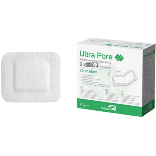 Пов'язка самоклеюча Medrull Ultra Pore Adhesive wound dressing стерильна, 9х35 см