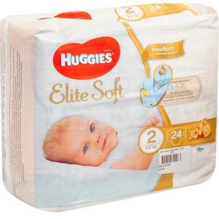 Подгузники Huggies Elite Soft 2 4-6 кг 24 шт: цены и характеристики