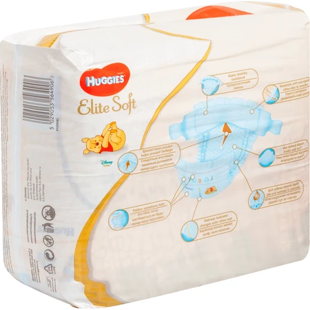 Подгузники Huggies Elite Soft 2 4-6 кг 24 шт: цены и характеристики