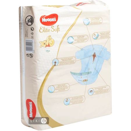 Подгузники Huggies Elite Soft 2 4-6 кг 66 шт: цены и характеристики