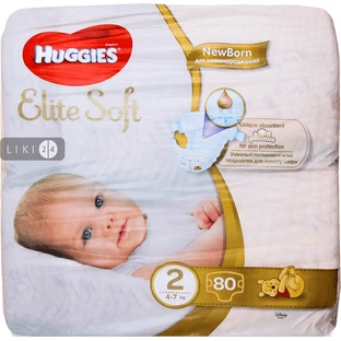 Підгузки Huggies Elite Soft 2 4-6 кг 80 шт