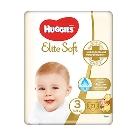 Подгузники Huggies Elite Soft 3 21 шт: цены и характеристики