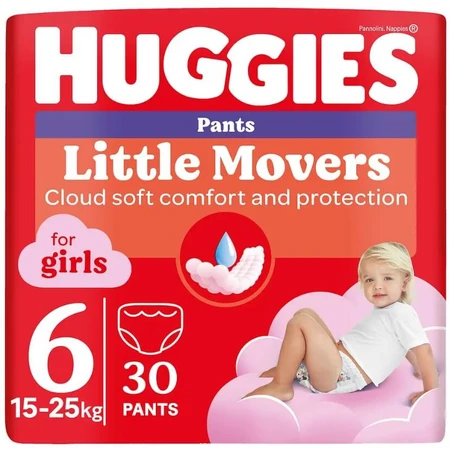 Трусики-підгузки Huggies Pants 6 Jumbo для дівчаток 30 шт: ціни та характеристики