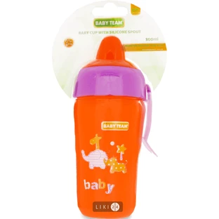 Поильник Baby Team с силиконовым носиком 300 мл 5012