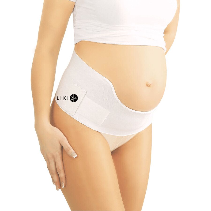 Пояс медичний еластичний підтримуючий для вагітних універсальний elast 9806 "gerda" розмір 1 білий: ціни та характеристики
