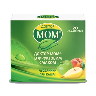Доктор Мом растительные пастилки от кашля пастилки д/расс., с фруктовым вкусом №20