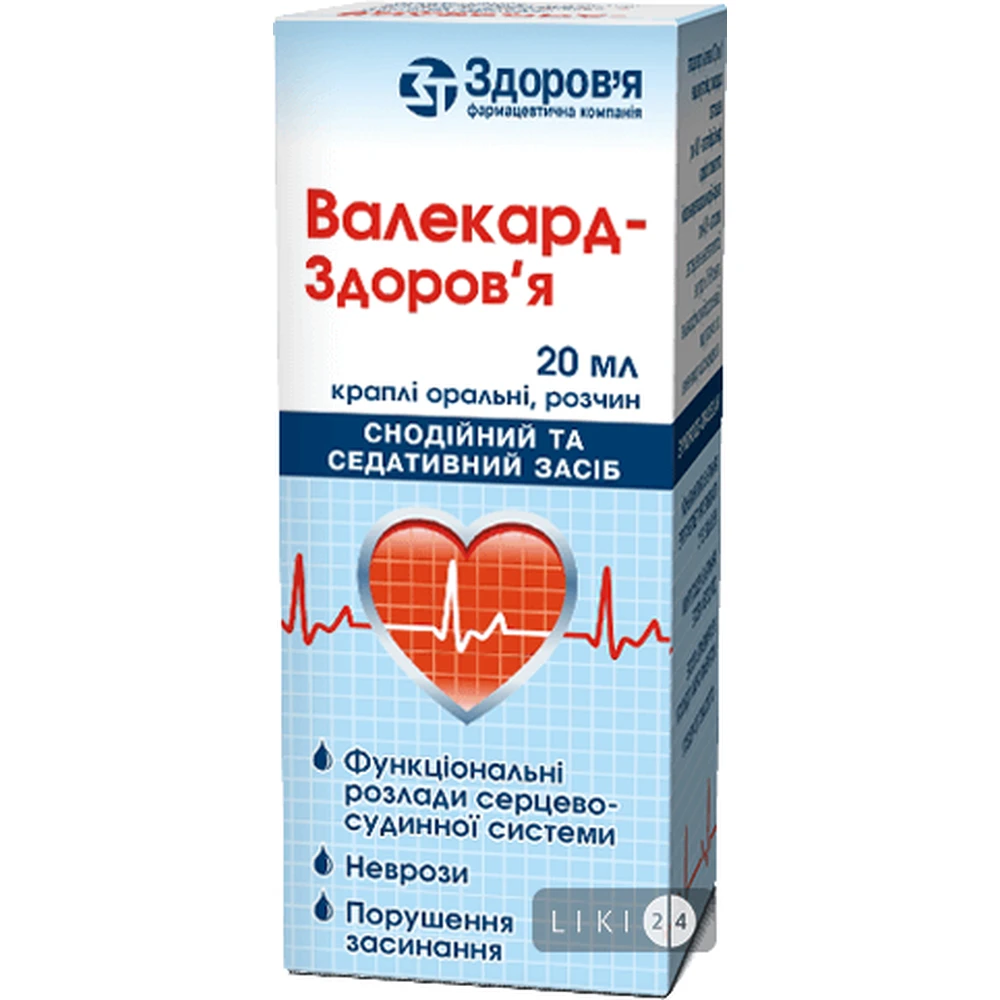 Валекард-здоров'я крап. орал. фл. 20 мл: ціни та характеристики