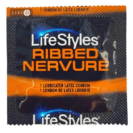 Презервативы "lifestyles ribbed" конверт №3