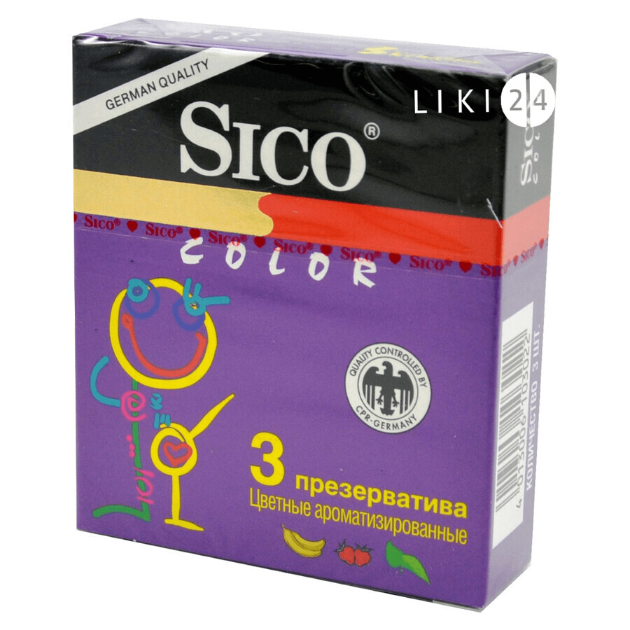 Презервативы Sico Color 3 шт: цены и характеристики
