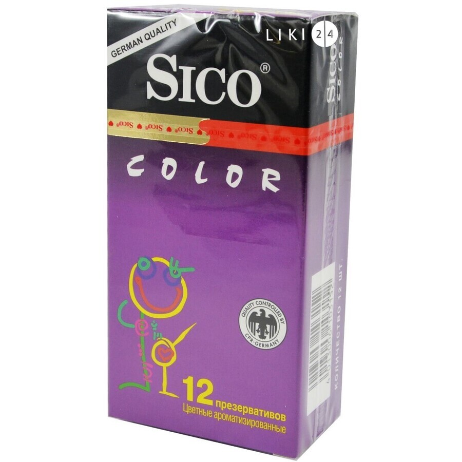 Презервативи Sico Color 12 шт: ціни та характеристики