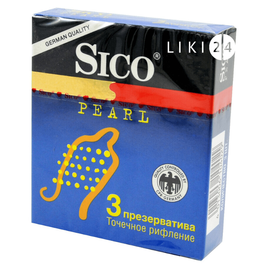 Презервативи Sico Pearl 3 шт: ціни та характеристики