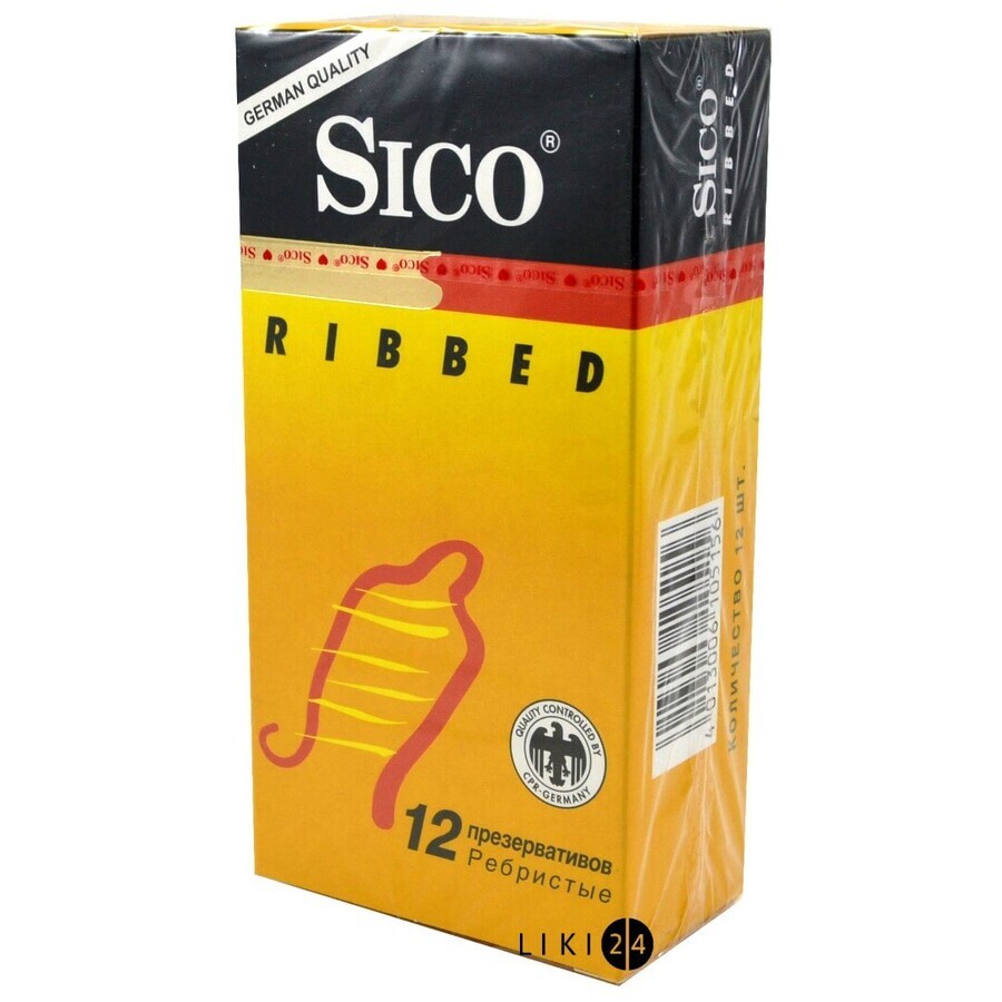 Презервативи Sico Ribbed 12 шт: ціни та характеристики