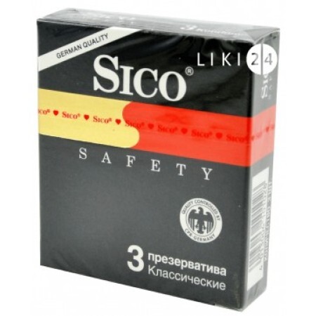 Презервативы "sico safety" со смазкой, прозрачн. №3