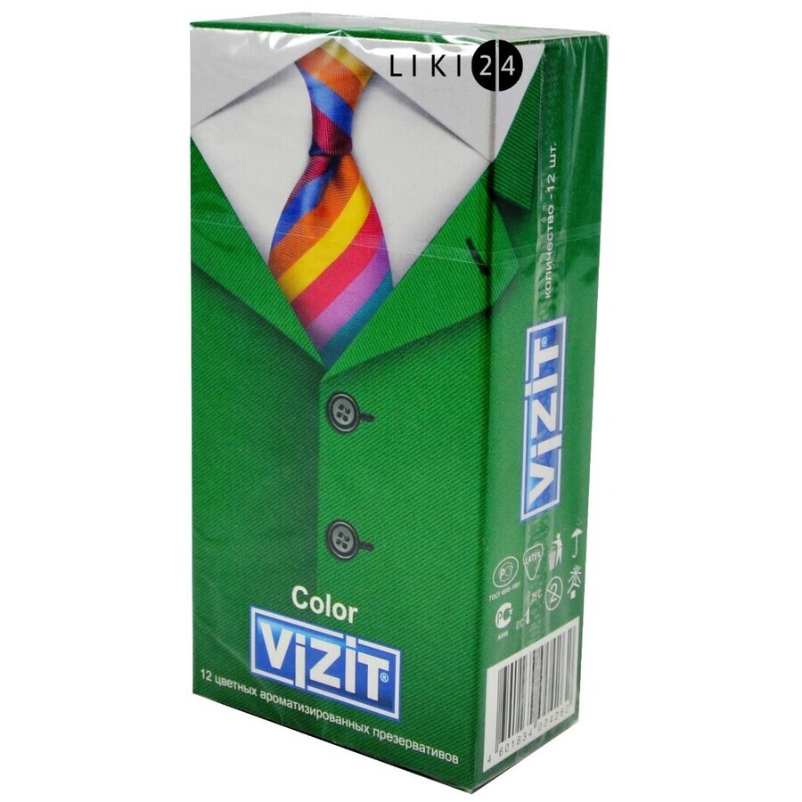 Презервативи Vizit Color 12 шт: ціни та характеристики