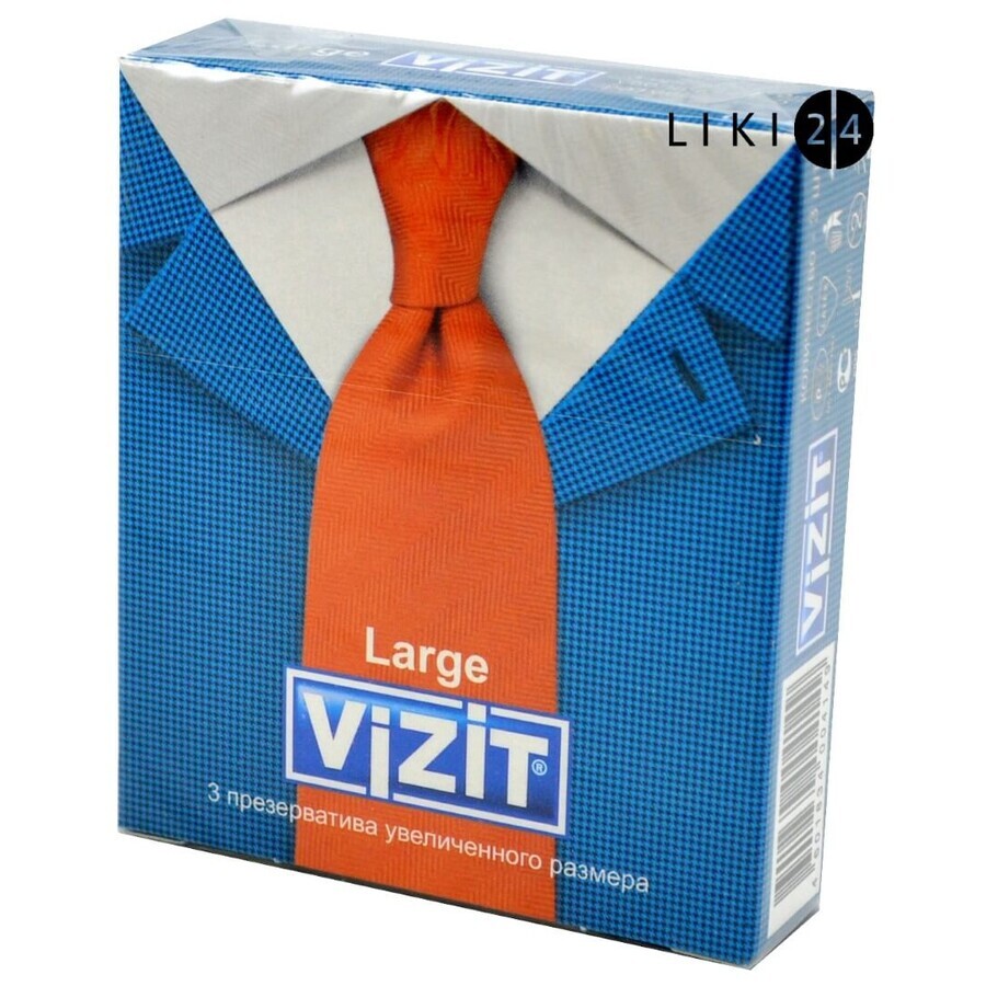 Презервативы Vizit Large 3 шт: цены и характеристики