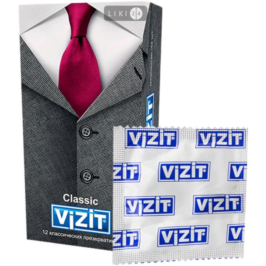 Презервативы латексные "vizit" классические №12: цены и характеристики