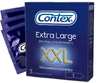 Презервативи латексні з силіконовою змазкою CONTEX Extra Large збільшеного розміру, 3 шт.
