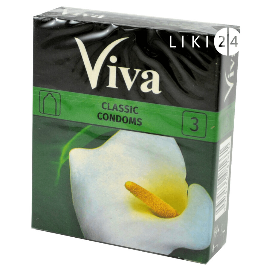 Презервативи Viva Класичні 3 шт: ціни та характеристики