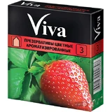 Презервативы Viva Цветные ароматизированные 3 шт