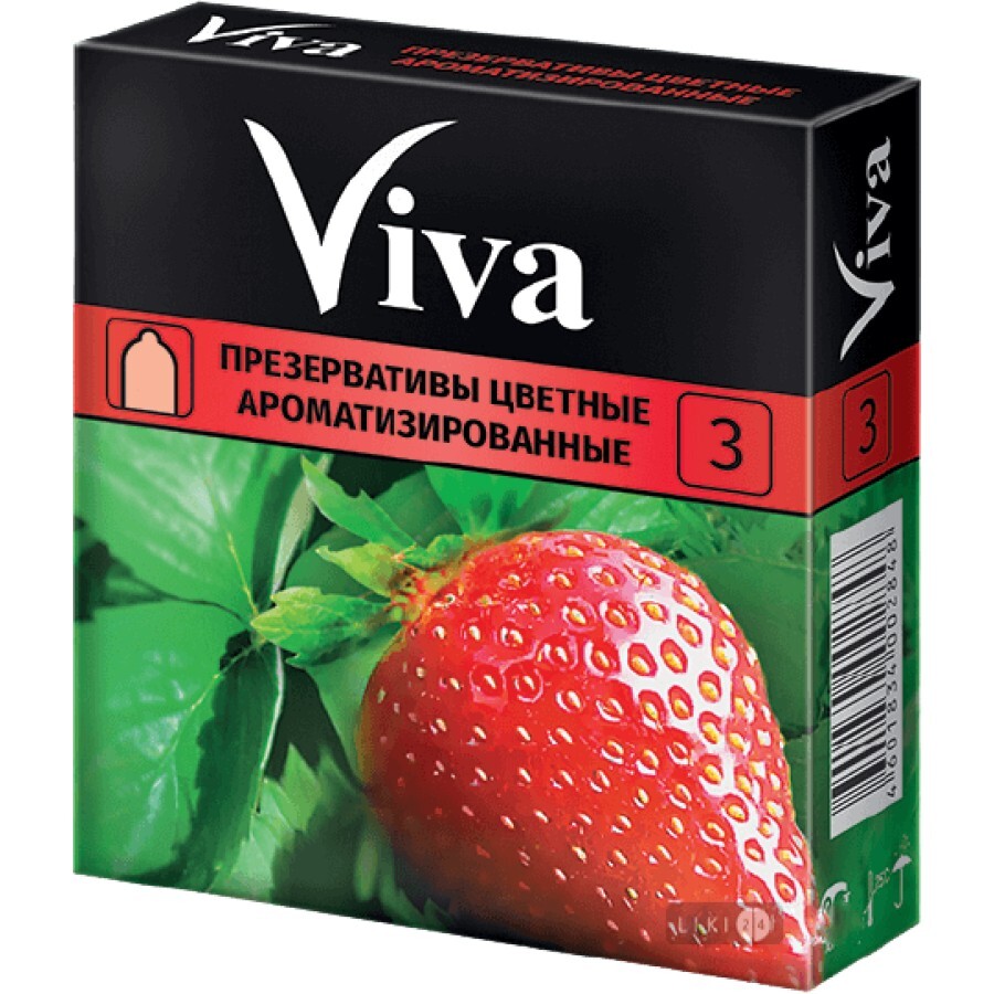 Презервативы Viva Цветные ароматизированные 3 шт: цены и характеристики