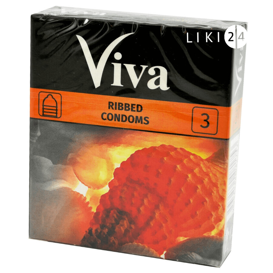 Презервативи Viva Ребристі 3 шт: ціни та характеристики