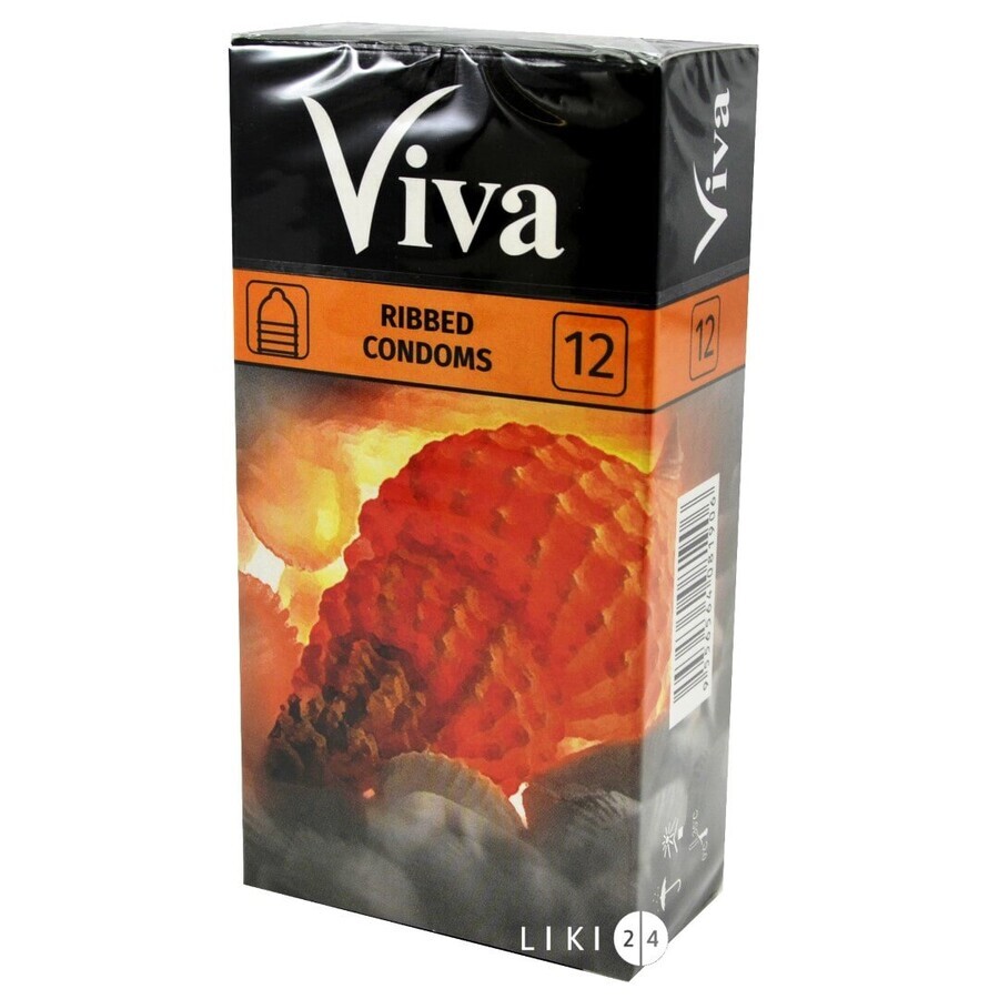 Презервативи Viva Ребристі 12 шт: ціни та характеристики