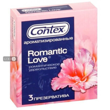 Презервативи Contex Romantic Love ароматизовані, 3 шт