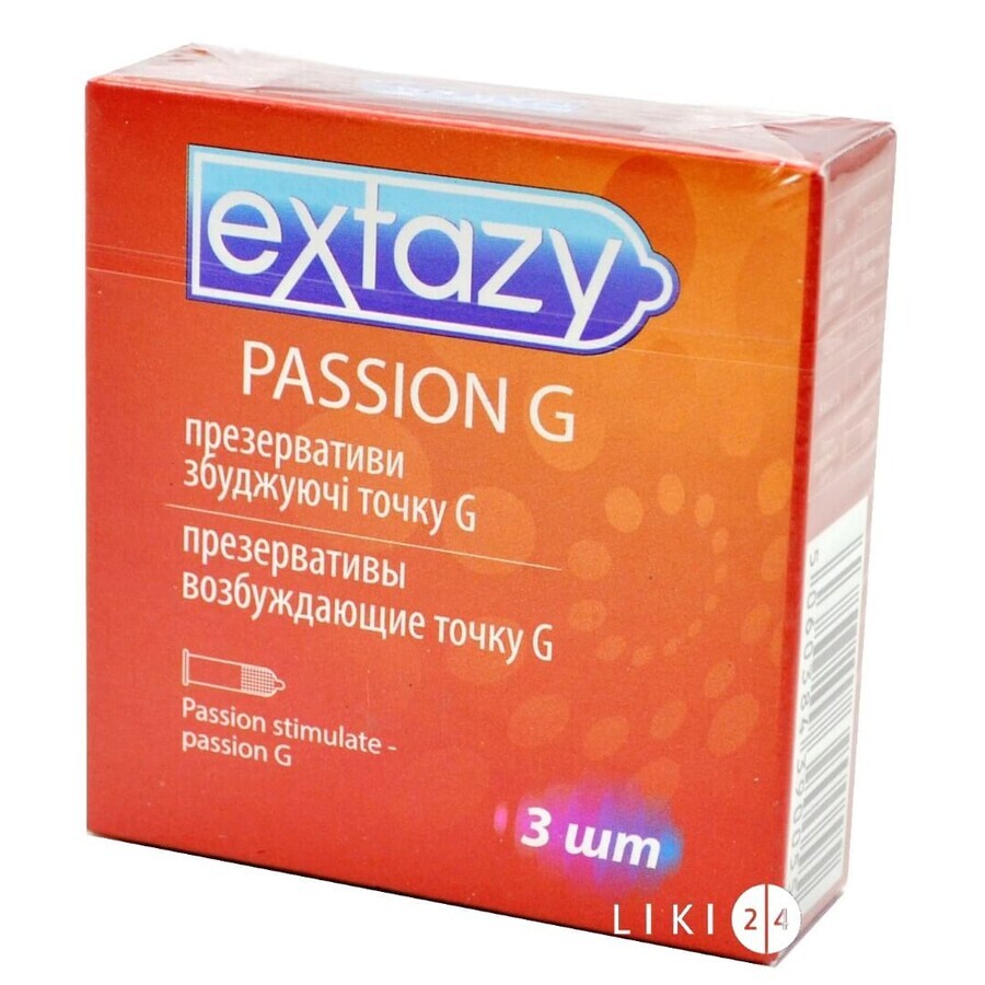 Презервативи Extazy Passion G збуджуючі точку G 3 шт: ціни та характеристики
