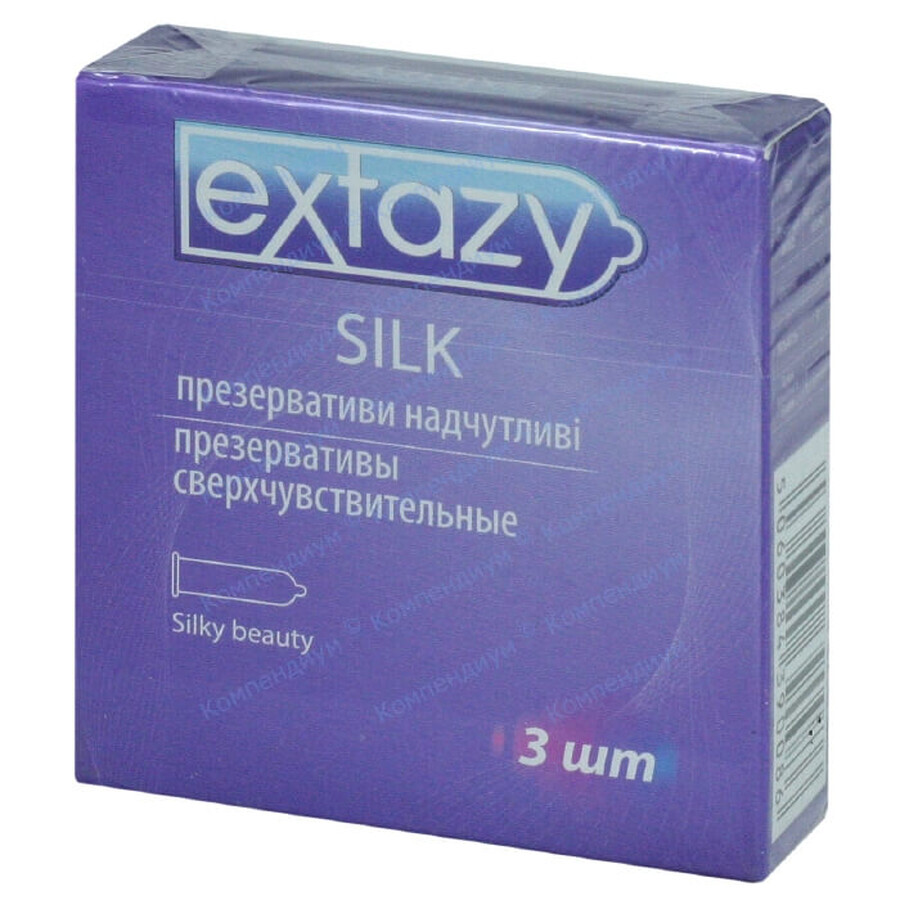 Презервативи Extazy Ultra ультратонкі 3 шт: ціни та характеристики