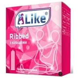 Презервативи Like Ribbed з кільцями 3 шт