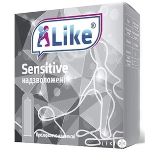 Презервативы Like Sensitive Сверхувлажненные анатомические 3 шт