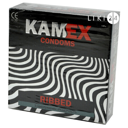 Презервативи Kamex Ребристі 3 шт