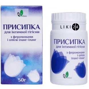Присыпка для интимной гигиены с феромонами и маслом иланг-иланга "vedan" 50 г