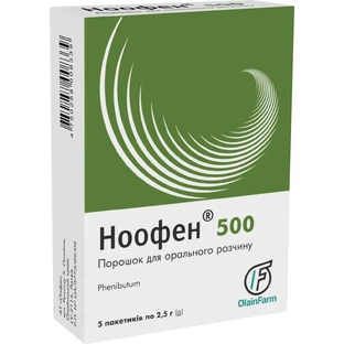 Ноофен 500 пор. д/оральн. р-ну 500 мг/1 доза пакетик 2,5 г №5